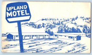 Houston British Columbia BC Canada Postcard Upland Motel 1967 Posted Vintage