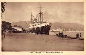 AJACCIO : le pascal-paoli à quai - tres bon etat