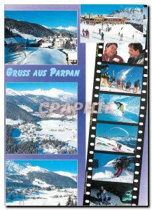 Modern Postcard Gruss in Parpan