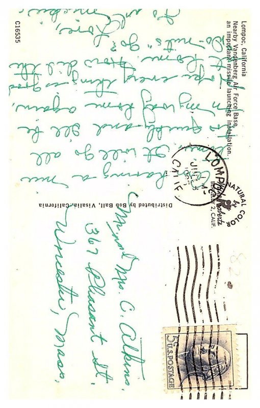 California Lompoc , Vanderberg Base, Missile Launch