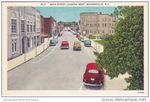 North Carolina Waynesville Main Street Looking West