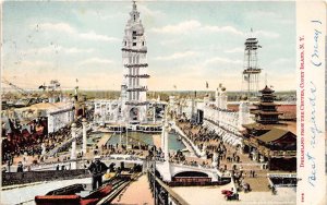 Dreamland from the Chutes Coney Island, New York, USA Amusement Park 1906 