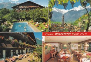 Pensione Winzerhof Merano Italy Hotel Postcard