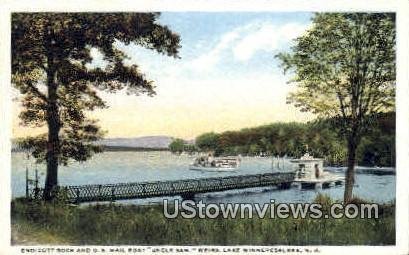 Endicott Rock & U.S. Mail Boat in Lake Winnipesaukee, New Hampshire