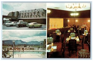 c1970's Multiview of Sheraton Motor Inn Pikes Peak Colorado Springs CO Postcard