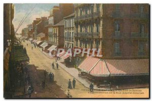 Old Postcard Saint Nazaire Street Nnates has the Intersection of Rue Amiral C...