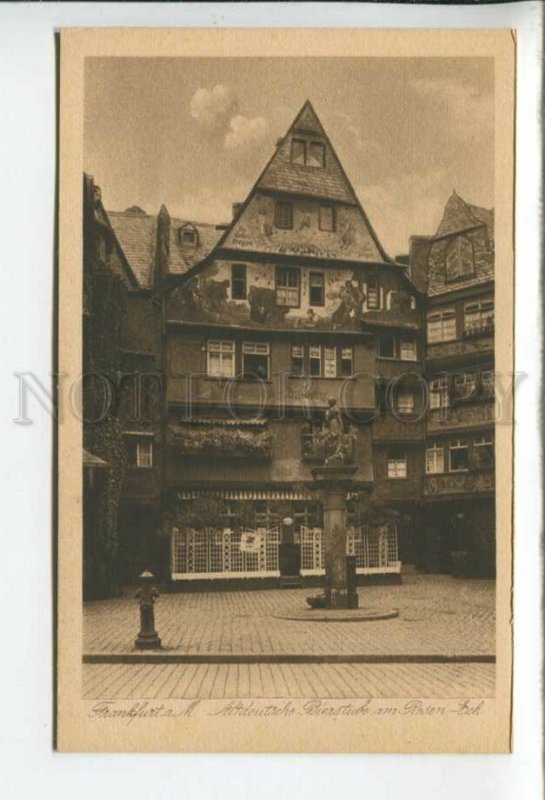 433705 Germany FRANKFURT am Main German beer house in Rosen-Eck Vintage postcard