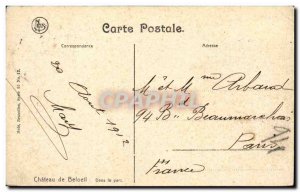 Belgie Belgium Old Postcard Chateau Beloeil In the park