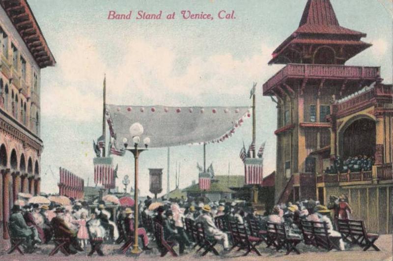 LP36  Venice, California, CA, postcard, Band Stand.