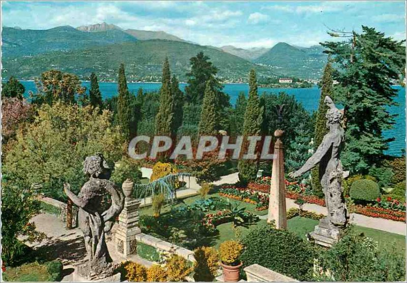 Postcard Modern Lake Maggiore Isola Bella gardens