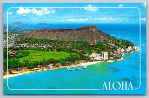Hawaiian Postcard - Aloha - Waikiki, Hawaii