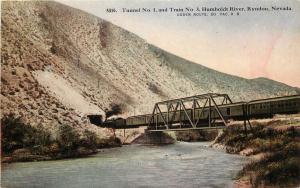 Vintage Postcard; RR Tunnel No.1 Humboldt River, Ryndon NV Ogden Route S.P.