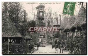 Robinson Old Postcard Interior of & # 39arbre rocks (ane donkey donkeys donkeys)