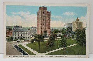 Harrisburg Pa Entrance to Soldiers and Sailors Memorial  Bridge Postcard C9