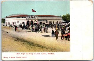 Postcard - Bull Fight & Ring - Ciudad Juárez, Mexico