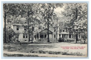 1912 Norumbega Cottage Wellesley College Wellesley Massachusetts MA Postcard 