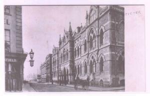 Albert Memorial Museum Street Scene Exeter Devon UK 1910c postcard