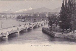 Switzerland Geneve et le Mont-Blanc 1905