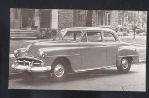 1952 PLYMOUTH CRANBROOK CLUB COUPE VINTAGE CAR DEALER ADVERTISING POSTCARD