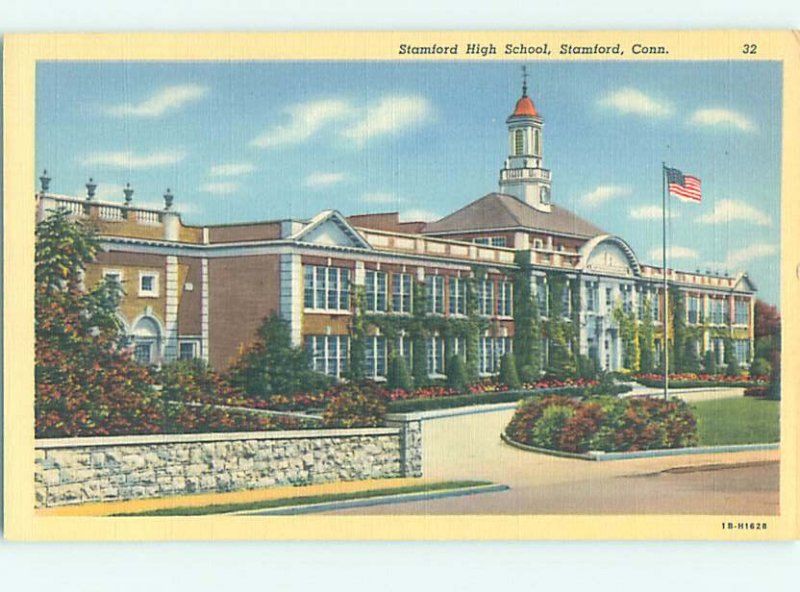 Pre-Chrome HIGH SCHOOL SCENE Stamford Connecticut CT AG6737