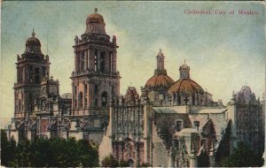 CPA AK Cathedral, City of Mexico MEXICO (1058336)