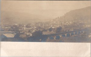 Cumberland Maryland RPPC Bird's Eye View Real Photo Udb Postcard X16