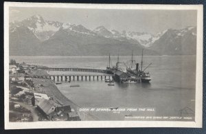 Mint USA Real Picture Postcard Dock At Seward Alaska From The Hill