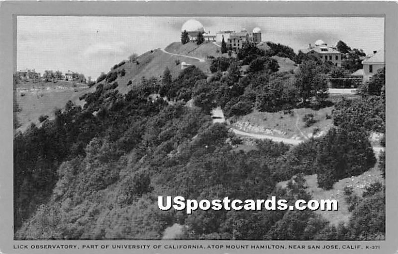 Lick Observatory, University of CA - San Jose