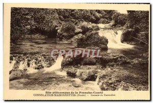 Old Postcard Consolation Maisonnettes Cascade Dessoubre