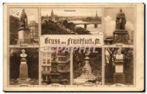 Old Postcard Gruss aus Frantfurt has m