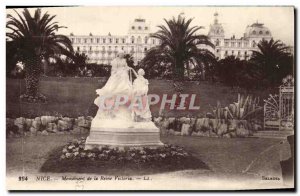 Postcard Old Nice Queen Victoria Monument