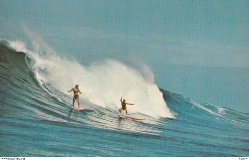 Sunset Beach, Hawaii, 1950-60s; Surfing