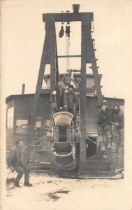 RPPC Dredging, Alameda Estuary, California 1913 Oakland Antique Photo Postcard