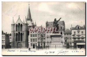 Old Postcard Tournai Princess of Epinoy