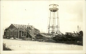 San Benito TX Fort Produce Co Tornado Damage Real Photo Postcard 1934