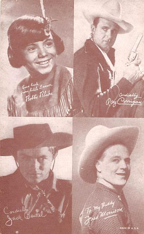 Bobbie Blake, Ray Corrigan Western Actor Mutoscope Unused 