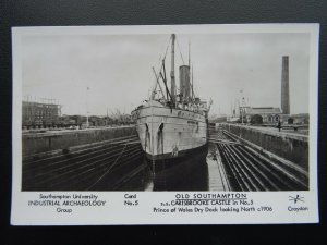 SOUTHAMPTON Prince of Wales Dock SS CARISBROOK c1906 RP Postcard by Pamlin Repro