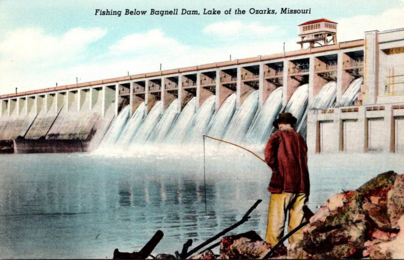 Missouri Lake Of The Ozarks Fishing Below Bagnell Dam Curteich