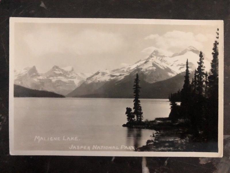 Ungebraucht Kanada RPPC Postkarte Slark Foto Maligne See Blick Jasper Staat Park