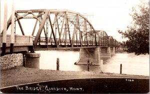 Real Photo Postcard The Bridge in Glendive, Montana