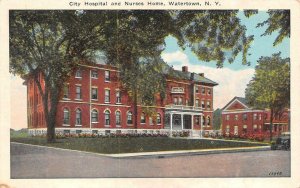 WATERTOWN, New York NY   CITY HOSPITAL & NURSES HOME  Jefferson County  Postcard