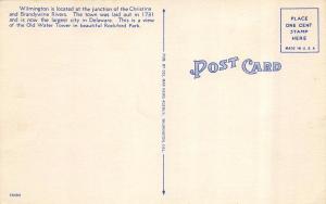 WILMINGTON, DE Delaware     OLD WATER TOWER   Rockford Park     c1940's Postcard