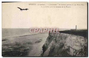 Old Postcard Jet Aviation L & # 39Antoinette Latham leaving the Cape Blanc Ne...