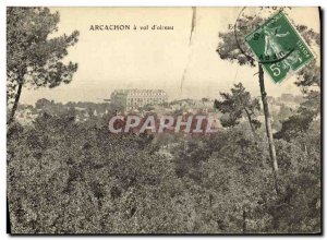 Old Postcard Arcachon Flight of Bird