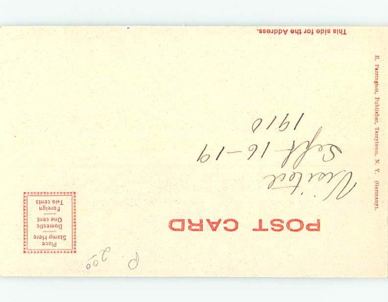 Pre-1907 MONUMENT Tarrytown New York NY A2103