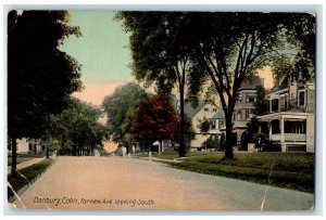 c1910 Farview Avenue Looking South Danbury Connecticut CT Antique Postcard 