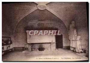 Old Postcard Azay le Rideau I and L Chateau La Cuisine