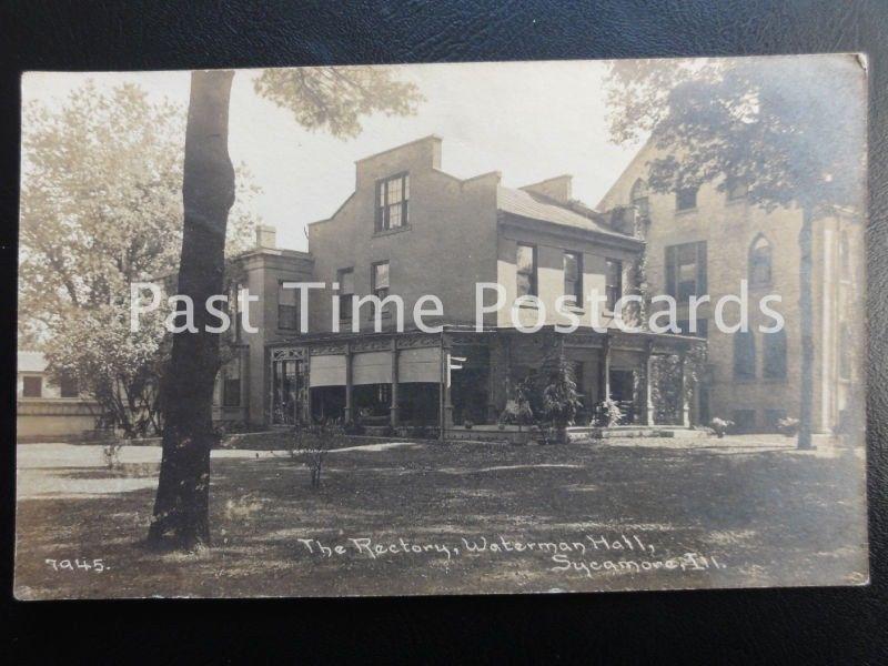 c1909 RPPC - The Rectory, Waterman Hall, Sycamore, Illinois