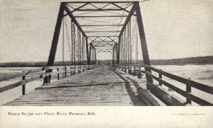 Wagon Bridge over Platte River in Fremont, Nebraska