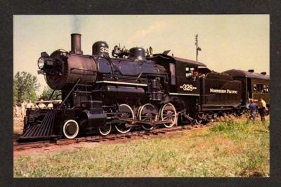 MN Northern Pacific Railroad Train Locomotive 328 NEW BRIGHTON MINNESOTA PC